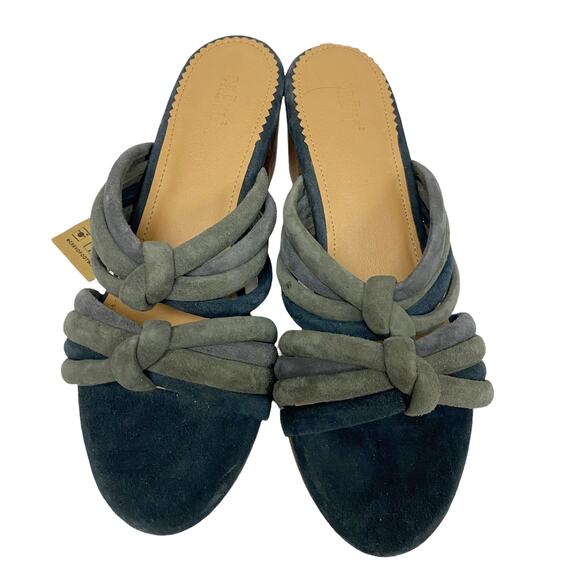 Crevo Womens Size 8 Rubie Suede Knotted Slip-On Heeled Sandal - Picture 5 of 6